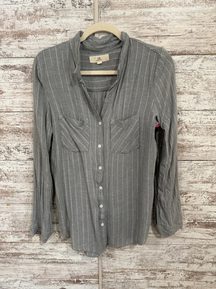 GRAY STRIPED FLANNEL SHIRT