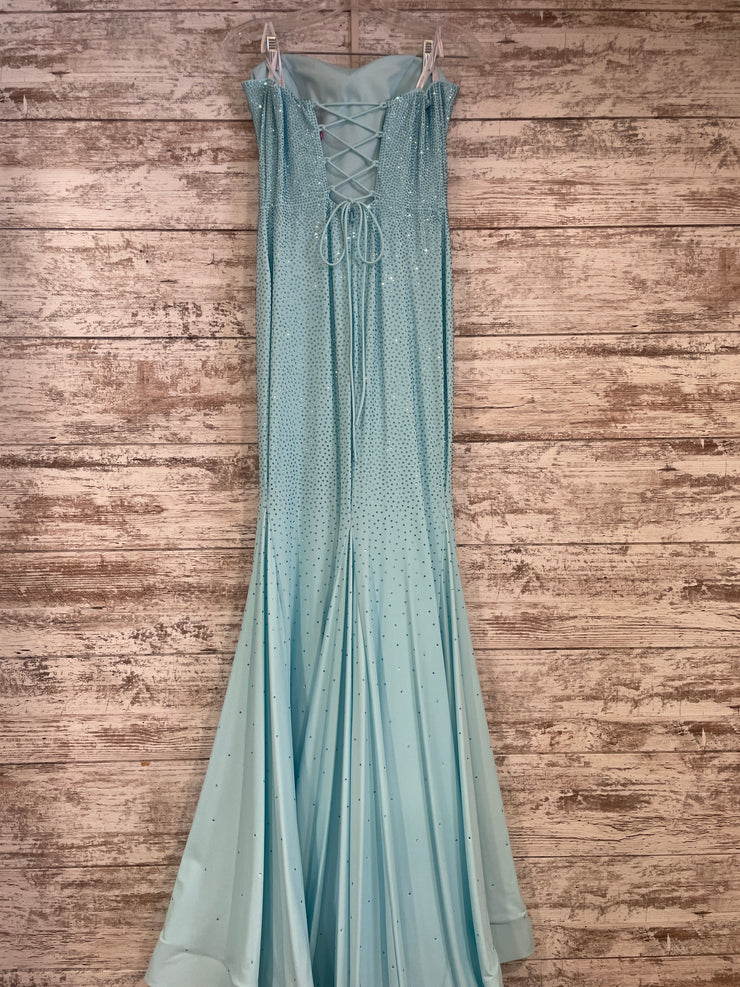 BLUE SPARKLY MERMAID GOWN