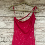 PINK FULL SEQUIN LONG DRESS