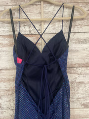 NAVY SPARKLY LONG DRESS (NEW)