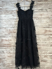 BLACK/FLORAL A LINE GOWN (NEW)