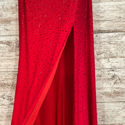 RED SPARKLY LONG EVENING GOWN