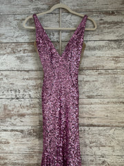 PINK FULL SEQUIN LONG DRESS
