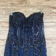NAVY MERMAID GOWN