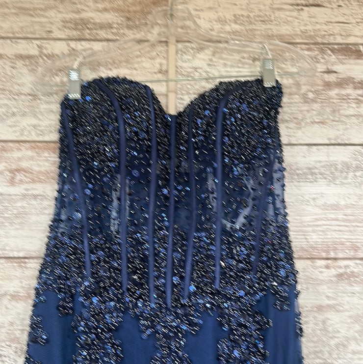 NAVY MERMAID GOWN