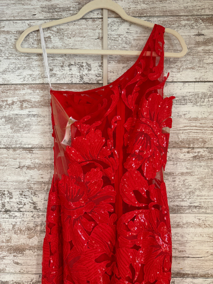 RED FLORAL LONG DRESS (NEW)