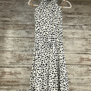 BLACK/WHITE COTTON DRESS-NEW