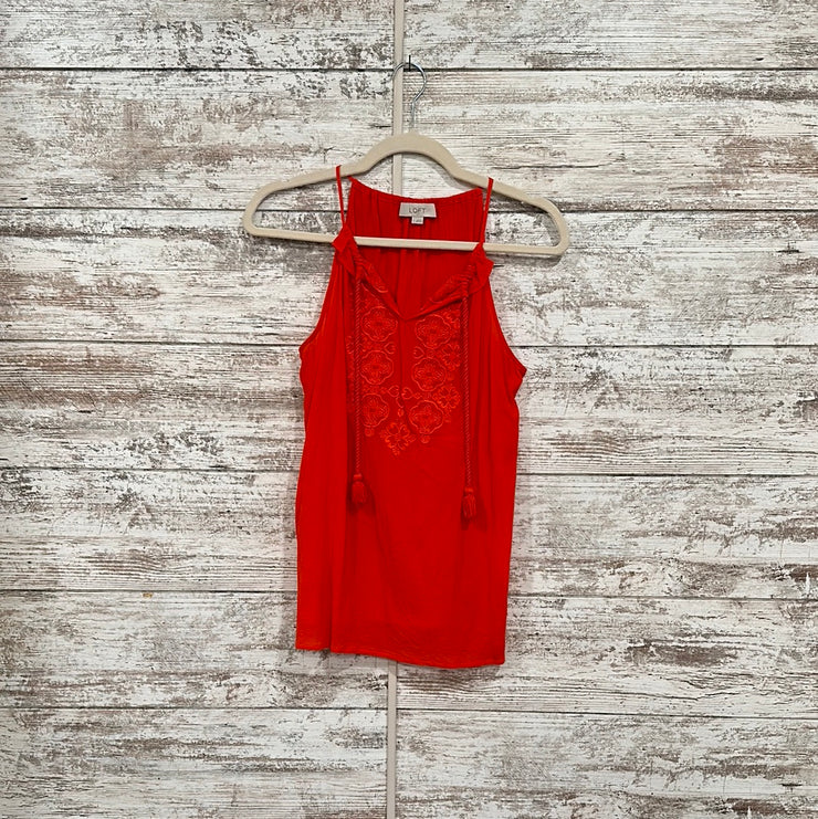 ORANGE SLEEVELESS TOP