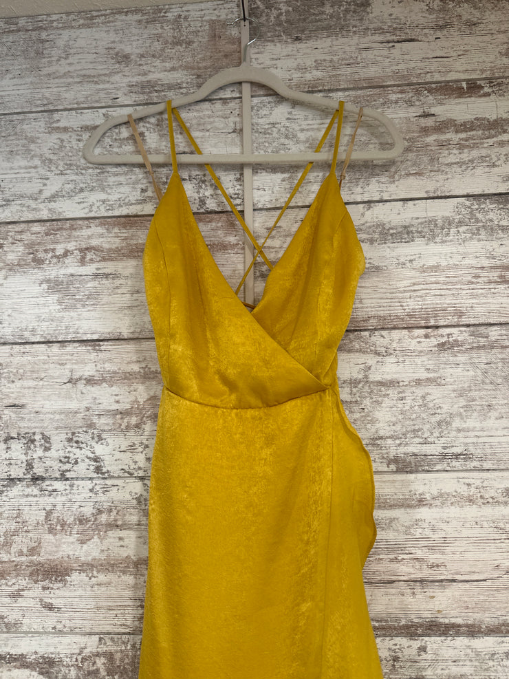 YELLOW MIDI DRESS