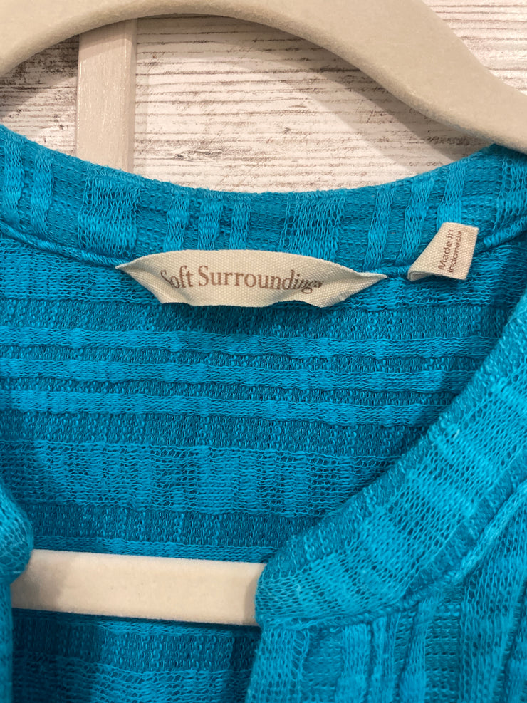 TEAL BUTTON UP TUNIC $79