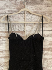 BLACK SPARKLY LONG EVENING GOW