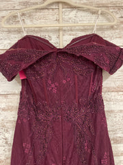 BURGUNDY MERMAID GOWN