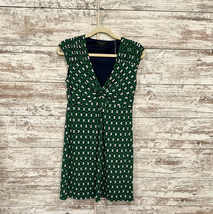 GREEN/BLUE SHORT DRESS