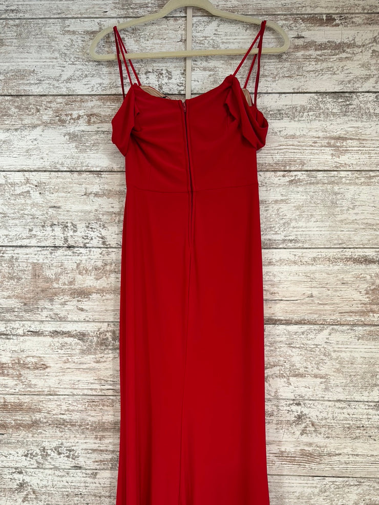 RED LONG EVENING GOWN