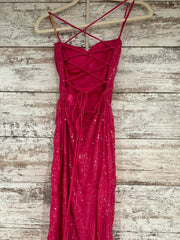 PINK SPARKLY LONG DRESS