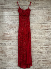 RED SPARKLY LONG DRESS (NEW)