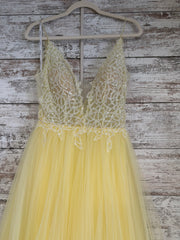 YELLOW A LINE GOWN (NEW)