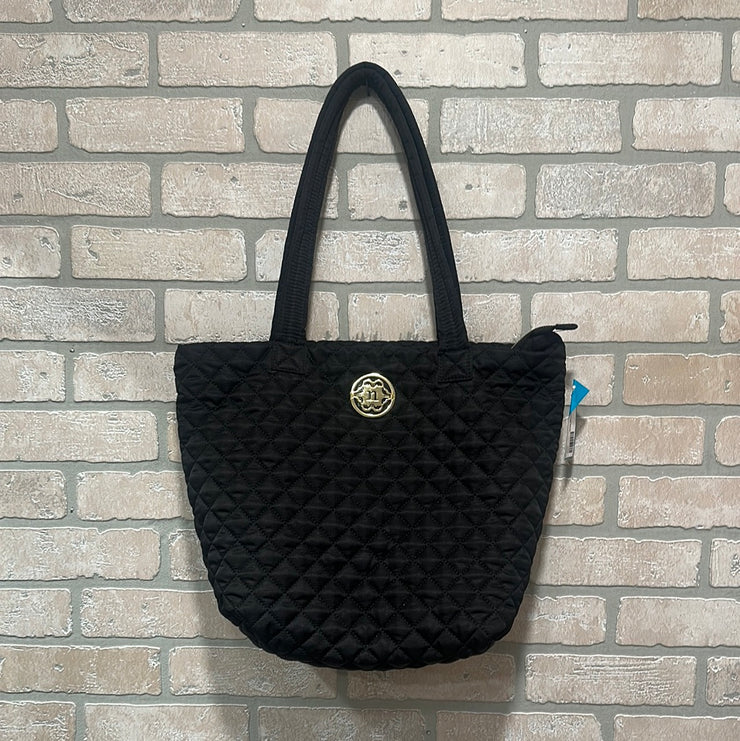 BLACK QUILTED HANDBAG