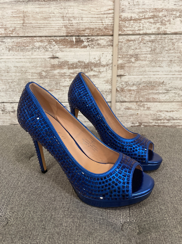 ROYAL BLUE SPARKLY HEELS-NEW