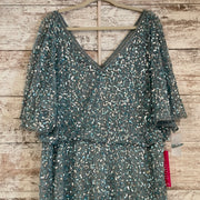 BLUE SEQUIN LONG DRESS (NEW)