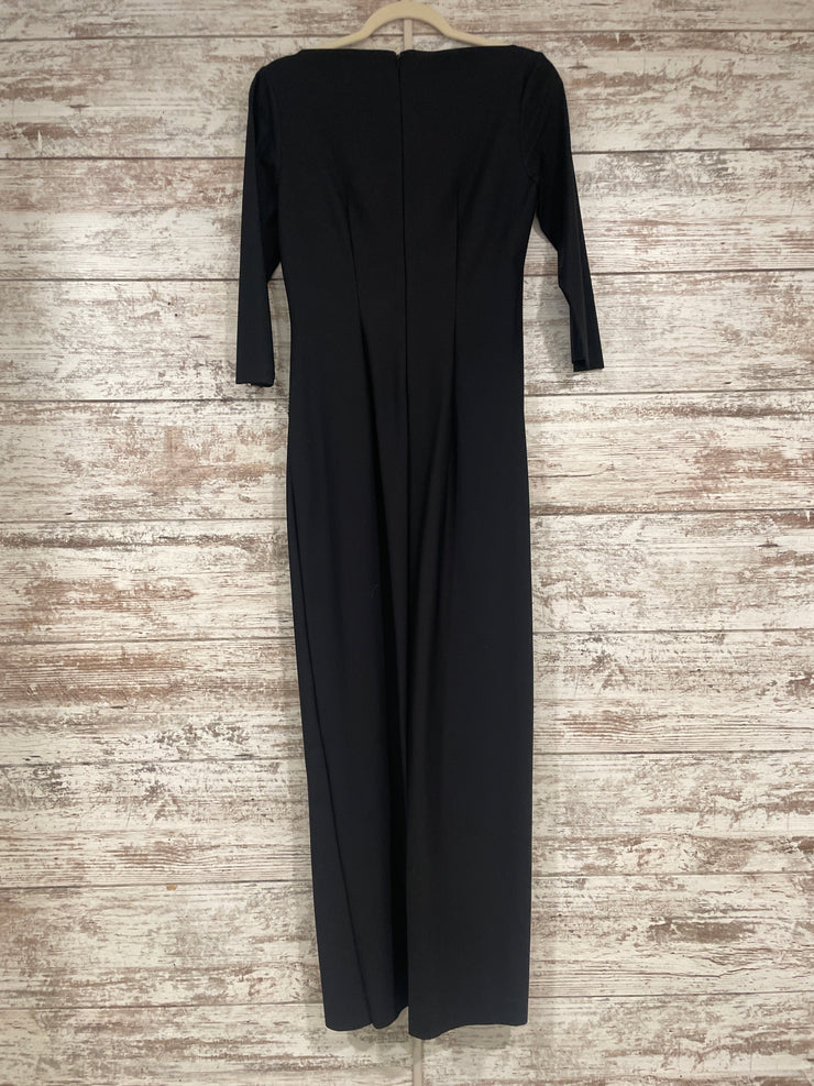 BLACK LONG EVENING GOWN