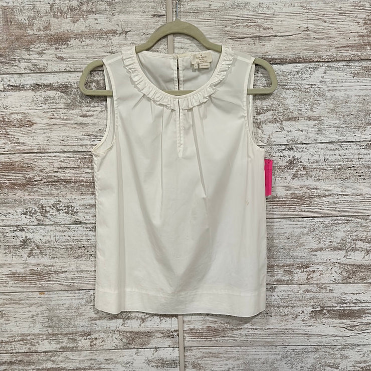 WHITE SLEEVELESS TOP $198