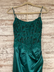 GREEN LONG EVENING GOWN (NEW)