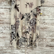 TAN/FLORAL MIDI DRESS (NEW)