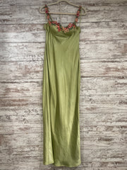 GREEN/FLORAL TOP LONG DRESS