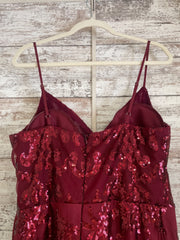 BURGUNDY SPARKLY DRESS (NEW)