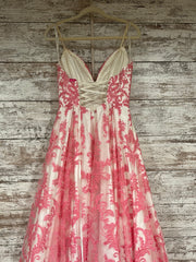PINK/WHITE A LINE GOWN