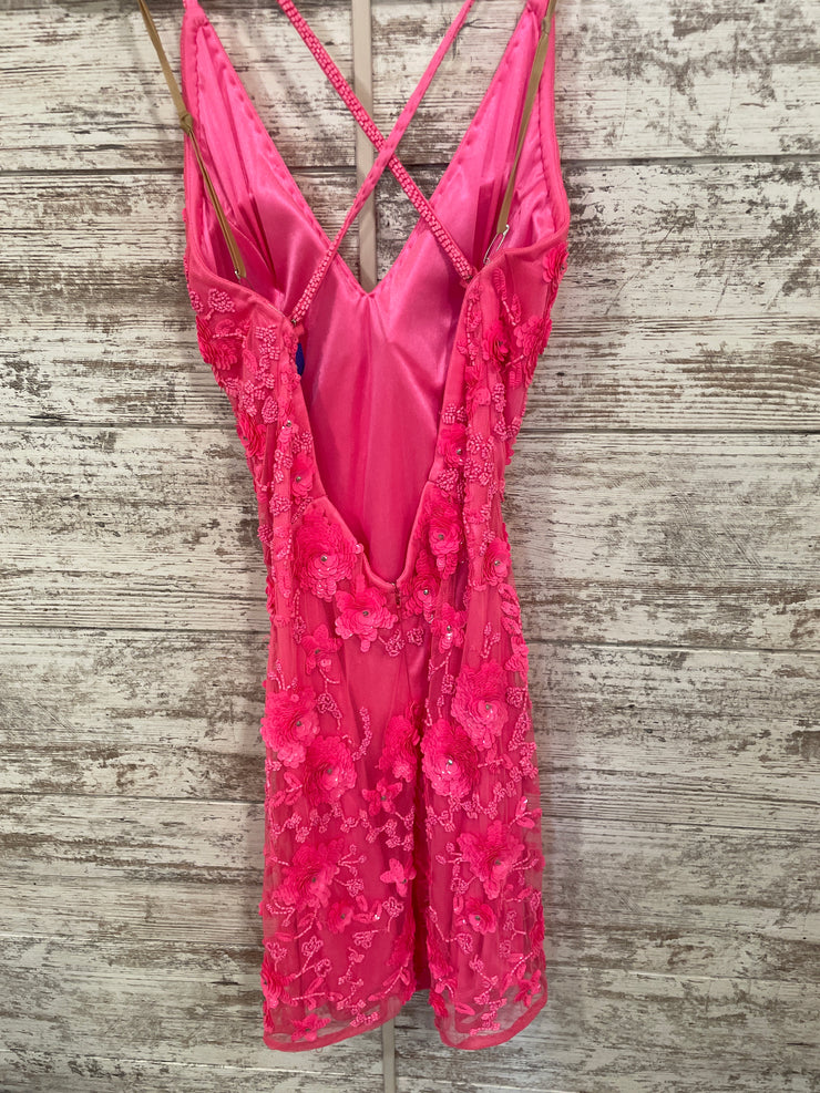 PINK SPARKLY SHORT DRESS