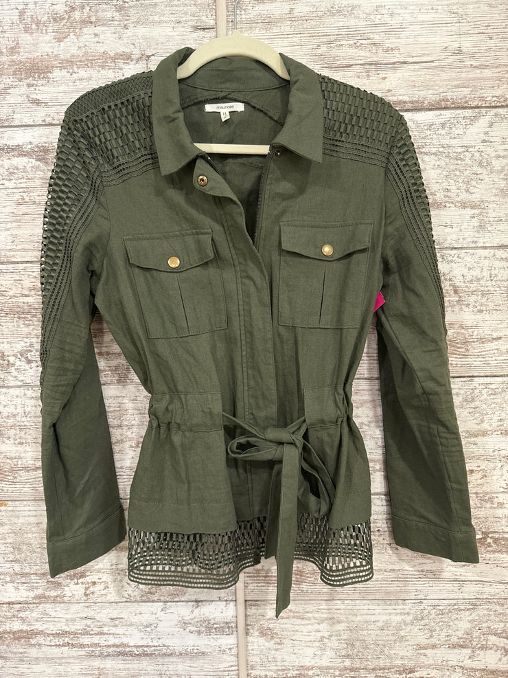 GREEN ZIP UP JACKET