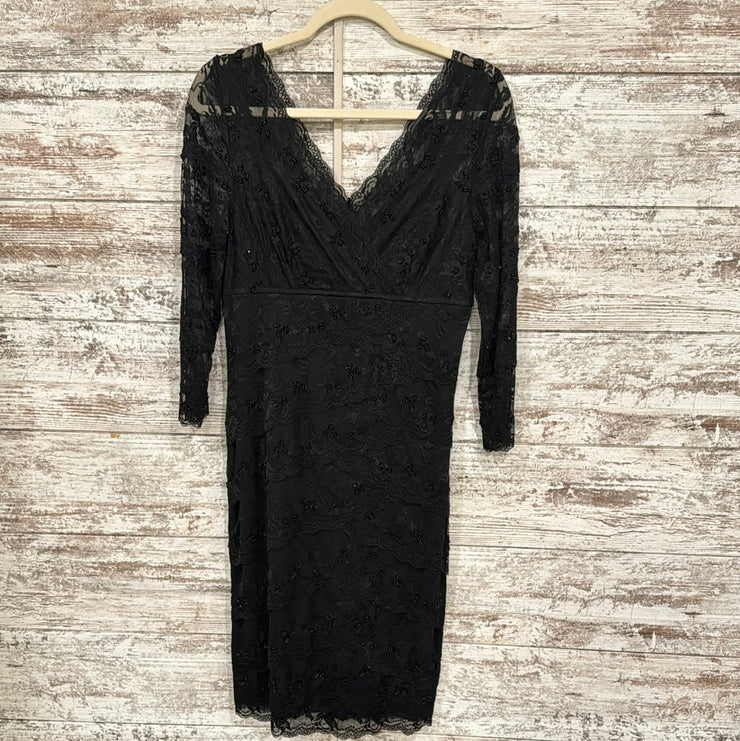 BLACK RUFFLED SHORT DRESS-NEW