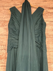 GREEN 2 PC. LONG DRESS SET