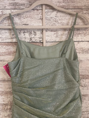 GREEN SPARKLY LONG EVENING GOW