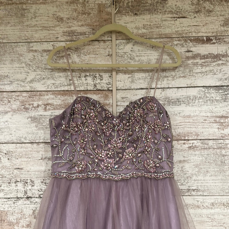 LAVENDER A LINE GOWN