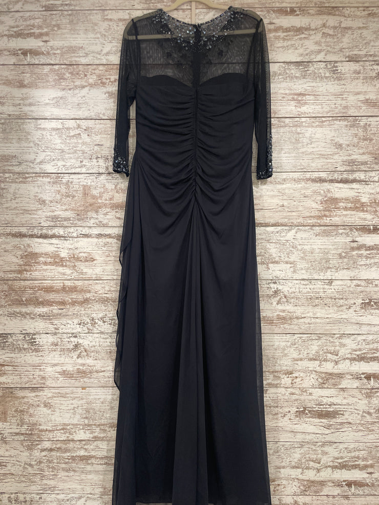 NAVY LONG EVENING GOWN