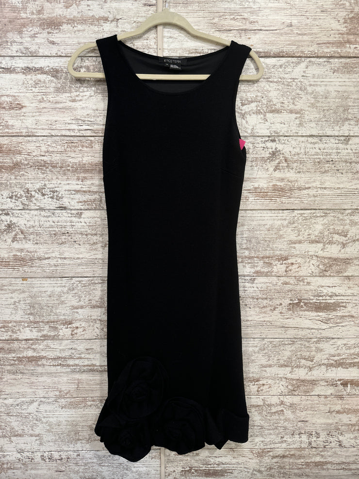 BLACK 100% WOOL MIDI DRESS$325