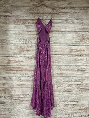 PURPLE SPARKLY LONG DRESS