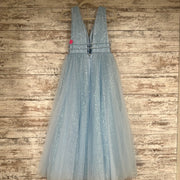 BLUE A LINE GOWN