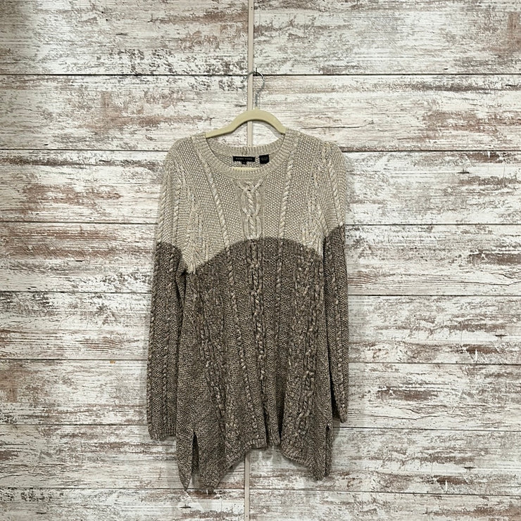 TAN/BROWN SWEATER TUNIC