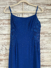 ROYAL BLUE SPARKLY LONG DRESS