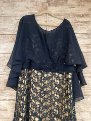 NAVY/NUDE LONG DRESS (NEW)