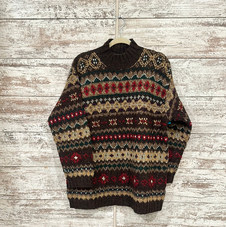 COLORFUL WOOL/MOHAIR/ SWEATER