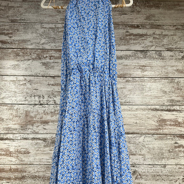 BLUE/WHITE MAXI DRESS (NEW)