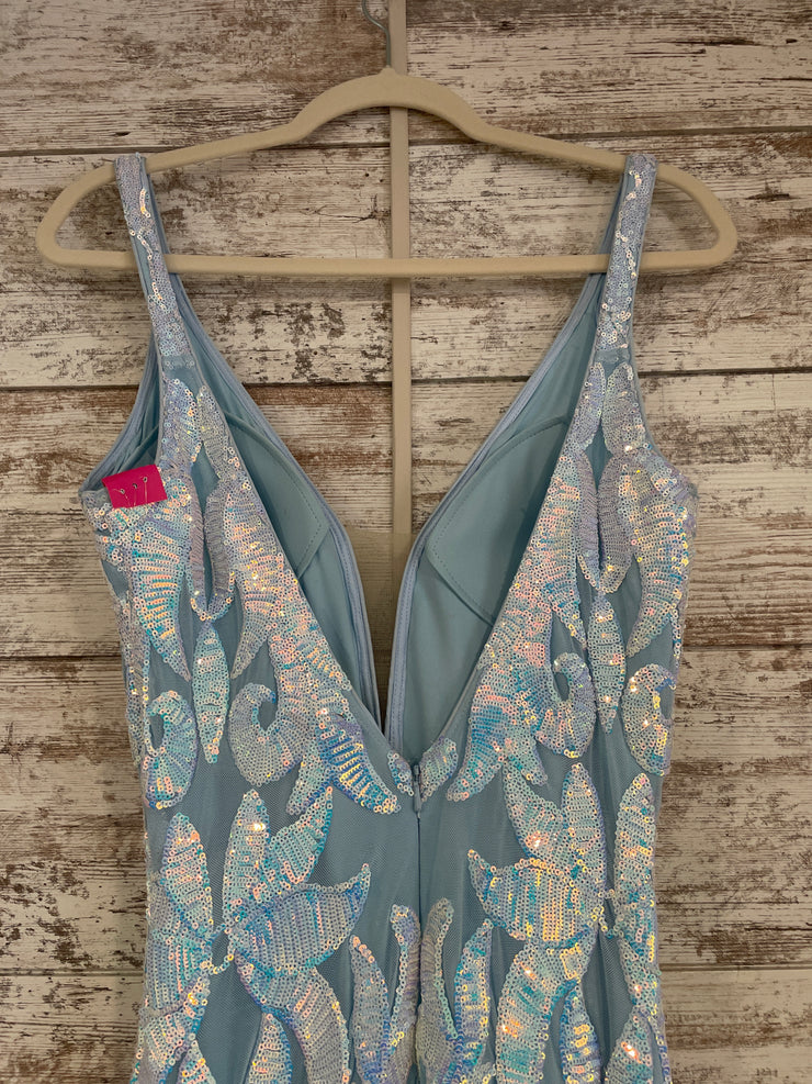 BLUE/PINK SPARKLY LONG MERMAID