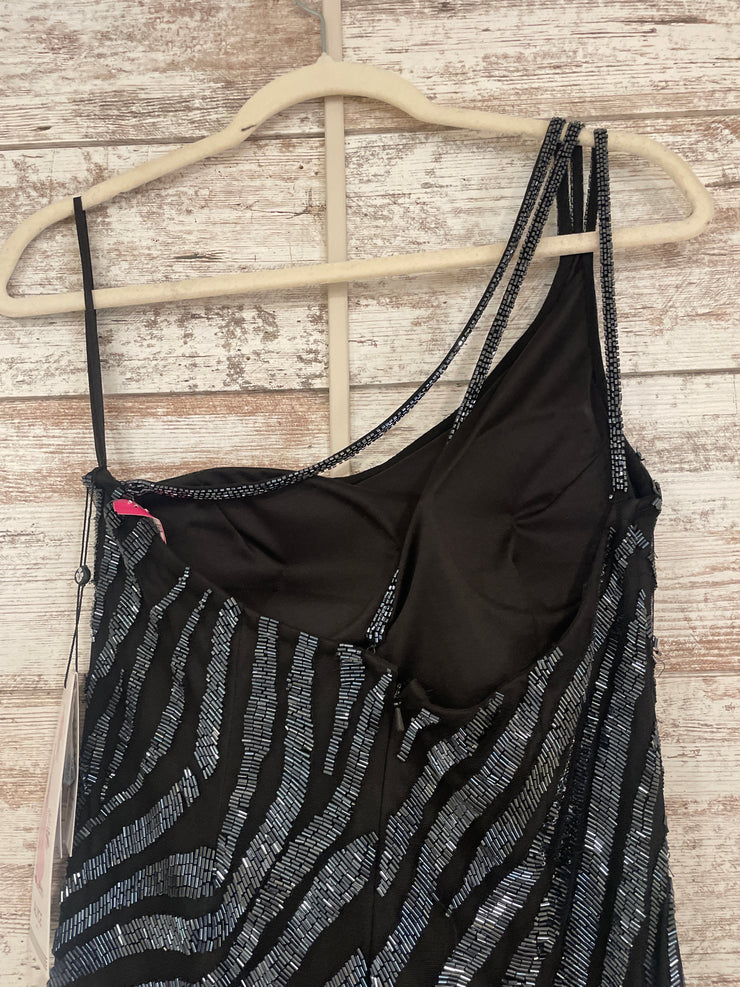 BLACK/NAVY SEQUIN DRES-NEW$528