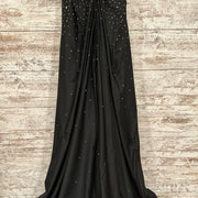 BLACK/GOLD LONG DRESS