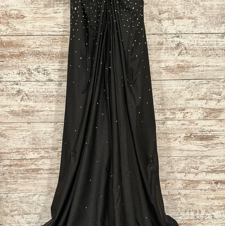 BLACK/GOLD LONG DRESS